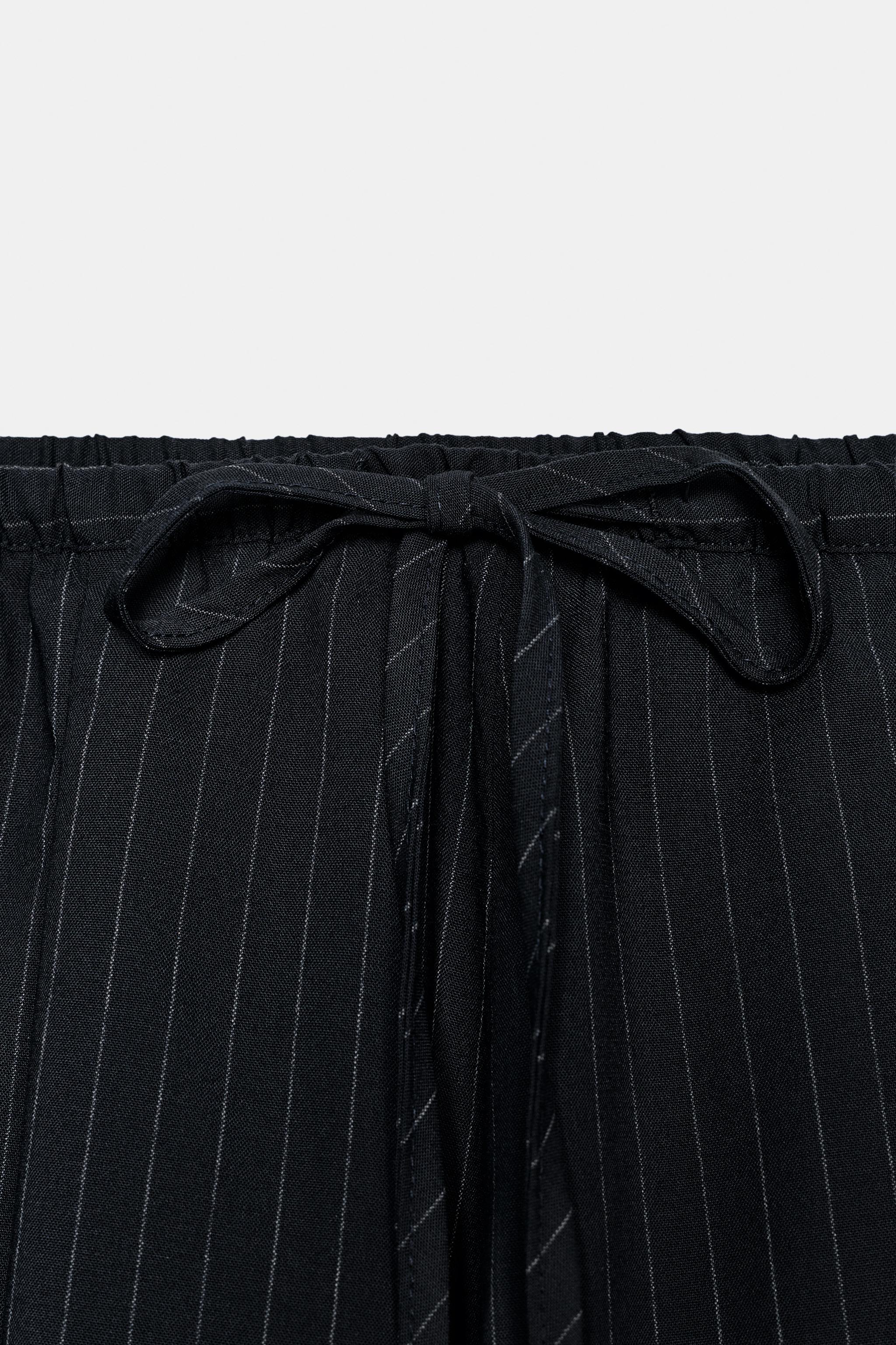ZW COLLECTION PINSTRIPE BALLOON PANTS